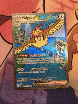 2023 POKEMON OBF EN-OBSIDIAN FLAMES SPECIAL ILLUSTRATION RARE PIDGEOT EX - Image 1