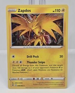 Pokemon Zapdos 048/185 Holo Rare Vivid Voltage NM - Image 1