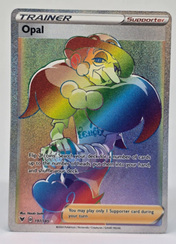 Pokemon TCG Opal 197/185 Trainer Secret Rainbow Rare Vivid Voltage NM/M - Image 1