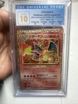 Pokemon Japanese 25th Anniversary Charizard 001/025 CGC **PERFECT** 10- Low Pop! - Image 1