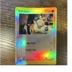 Nintendo Pokemon TCG Makuhita 56/109 EX Ruby & Sapphire Rev Holo ENG 2003 50HP - Image 1