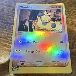 Nintendo Pokemon TCG Makuhita 56/109 EX Ruby & Sapphire Rev Holo ENG 2003 50HP - Image 2