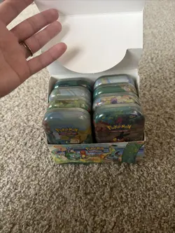 Empty Pokemon Celebrations 25th Anniversary Mini Tins Full Set With Display Box 820650809378 - Image 1