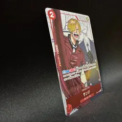 Sanji OP01-013 R Parallel Alt Art 25th Anniversary One Piece Card Japanese NM - Image 3