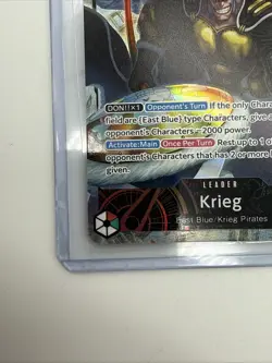 ONE PIECE ENGLISH Krieg (Alt Art) OP15-001 L Adventure on KAMI's Island - NM - Image 4