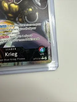 ONE PIECE ENGLISH Krieg (Alt Art) OP15-001 L Adventure on KAMI's Island - NM - Image 5