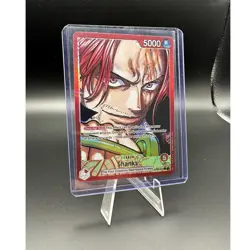 Bandai One Piece Shanks OP09-001 Leader Alt Art Foil 5000 Power - Image 1