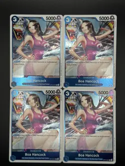 One Piece BOA HANCOCK OP13-051 foil Rare (Playset of 4) OP-13 English - Image 1