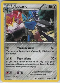 Lucario - 63/124 (Cosmos Holo) Promo Miscellaneous Cards & Products 063/124 LP-N - Image 1