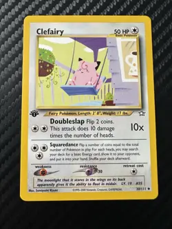 Pokemon TCG Neo Genesis 1st Edition Clefairy Uncommon Card 30/111 - Image 1
