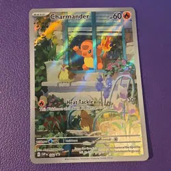 Pokemon TCG Scarlet & Violet Charmander 044 Holo Promo Card - Image 1