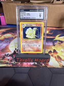 Pokemon TCG Ninetales Base Set Holo Unlimited Rare Card 12/102 Cgc 9 - Image 1