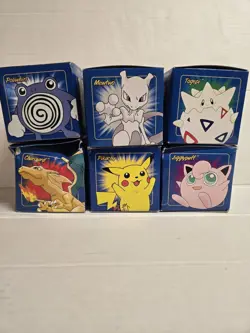 BURGER KING 1999 POKEMON 23K GOLD PLATED TRADING CARD POKEBALL SET OF 6 - Image 3