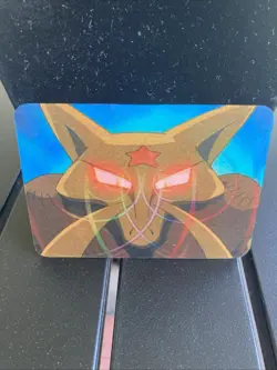 Rare Vtg Pokemon Alakazam Lenticular Viz Video Promo 3D Card PIKA-0034D/DVD VHS - Image 1