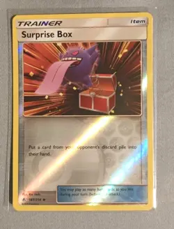 Pokemon TCG Surprise Box 187/214 Reverse Holo Unbroken Bonds Gengar NM/LP Card - Image 1