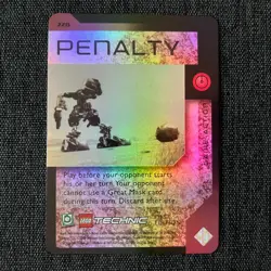 LEGO Bionicle TCG Quest For The Masks #220 PENALTY CARD 1st Edition FOIL - Image 1