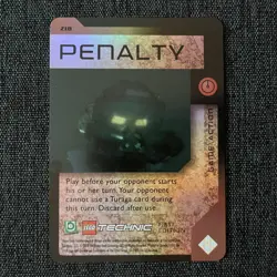 LEGO Bionicle TCG Quest For The Masks #218 PENALTY CARD 1st Edition FOIL - Image 1