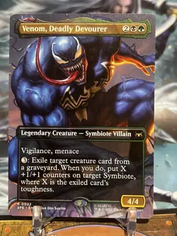 MTG | Venom, Deadly Devourer (0022 - Borderless) [Spiderman] NF - Image 1