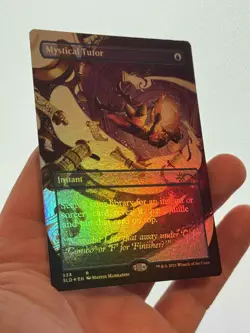 1X FOIL Mystical Tutor BORDERLESS NM MTG Magic Secret Lair Far Out Man EDH CEDH - Image 2