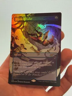 1X FOIL Mystical Tutor BORDERLESS NM MTG Magic Secret Lair Far Out Man EDH CEDH - Image 3