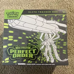 Pokemon TCG Mega Evolution Perfect Order ETB Elite Trainer Box (Factory Sealed) - Image 1