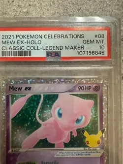 2021 Pokemon SWSH Celebrations Mew ex Classic #88/92 PSA 10 GEM MINT - Image 2
