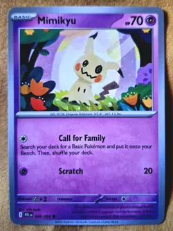 Pokemon Cards: Mimikyu 42/94 Common Regular ME: Phantasmal Flames - Pokemon TCG - Image 1