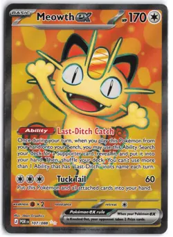 Meowth ex 107/088 Ultra Rare Perfect Order Pokemon NM - Image 1