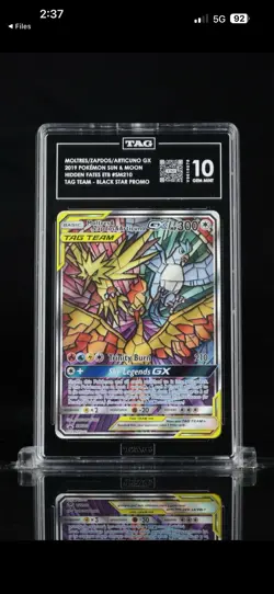 Pokemon Moltres & Zapdos & Articuno GX SM210 Tag Team Promo TAG 10 - Image 4
