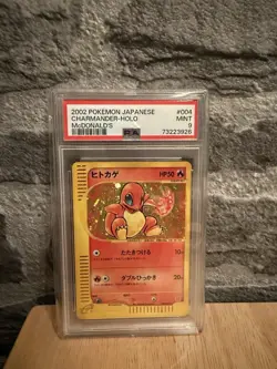 Pokemon Card PSA 9 Charmander McDonalds 004/018 Promo E-Series GEM MINT - Image 1