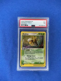 2003 POKEMON EX DRAGON #11 SHEDINJA-HOLO *Swirl* PSA 7 Newly Graded - Image 1