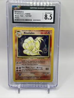 Pokemon TCG Ninetales Base Set 12/102 Holo Unlimited Holo Rare - Image 1