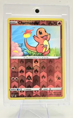 Pokemon TCG Charmander 023/185 Reverse Holo Foil Near Mint - Image 3