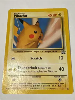 Pikachu 26 Snap Black Star Promo POKEMON TCG N/M - Image 1