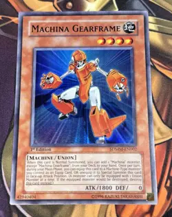 Yu-Gi-Oh! Machina Gearframe - Super Rare - 1st Edition - SDMM-EN002 - LP - Image 1