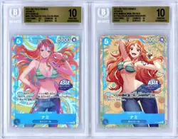 2025 ONE PIECE PROMOS MINI-TIN NAMI UC BGS 10 SEQUENTIAL SET (2) BISAI ROKUSHIRO - Image 1