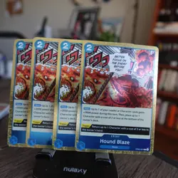 Hound Blaze Playset - OP05-057 x4 - Awakening of the New Era - One Piece TCG - Image 1