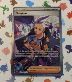 Pokemon TCG Drayton 244/191 Surging Sparks Full Art Ultra Rare Holo English 2024 - Image 1