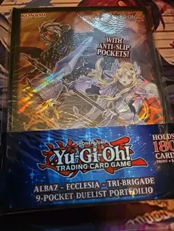 Yu-Gi-Oh! 9 Pocket Portfolio: Albaz Ecclesia Tri Brigade - New Sealed - Image 1