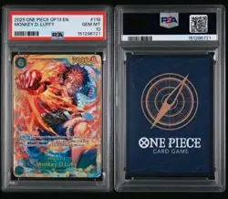 2025 ONE PIECE OP13-CARRYING ON HIS WILL #118 MONKEY D. LUFFY PSA 10 - Image 2