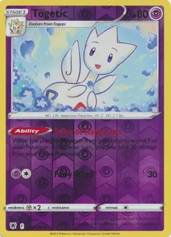 Togetic 56/189 Reverse Holo | Astral Radiance | Pokemon Card - Image 1