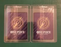 2× SEALED Gold Promo Japan Expo Monkey.D.Luffy P-075 One Piece Card Game OP TCG - Image 2