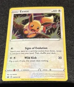 Eevee Promo SWSH: Sword & Shield Promo Cards SWSH118 NM Holo Bleed Swirl - Image 3