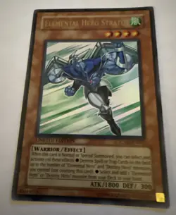 Yu-Gi-Oh! Elemental Hero Stratos JUMP-EN012 Limited Promo Holo Foil Card. Rare! - Image 1