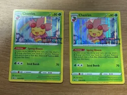 2x Pokemon Card Cherrim SWSH088 Black Star Promo STAMPED Battle Styles LP - Image 1