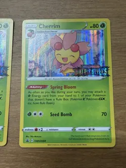 2x Pokemon Card Cherrim SWSH088 Black Star Promo STAMPED Battle Styles LP - Image 3