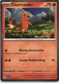Charmander - (Cosmos Holo) Common Miscellaneous Cards & Products 007/091 NM Holo - Image 1
