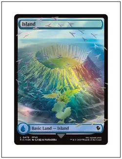 1x Island - Chocobo Track Foil - 0479, Final Fantasy, Magic MTG NM - Image 1