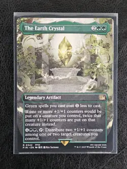 MTG The Earth Crystal (Borderless) Non-foil R 0342 Final Fantasy - Image 1