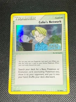 Celio's Network 73/100 Reverse Holo - ex Crystal Guardians Pokemon Card - LP - Image 1